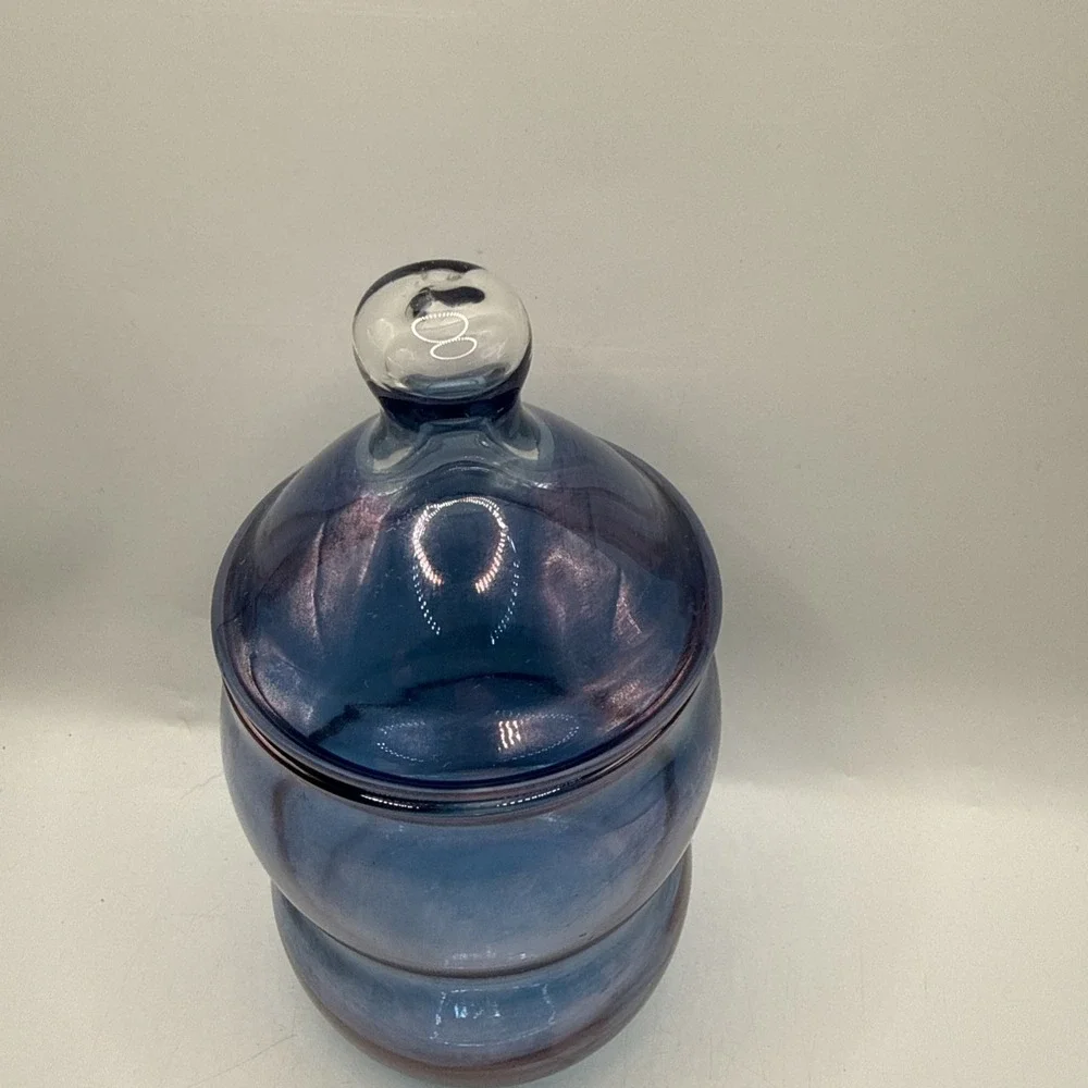 West Virginia Glass Co. blue luster
